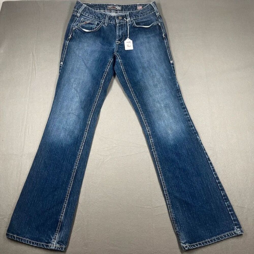 Ariat FR DuraLight Jeans Womens 28L Mid Rise Boot Cut Flame Resistant Denim
